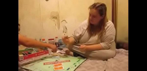  Fat Bitch Loses Monopoly Game and Gets Breeded as a result